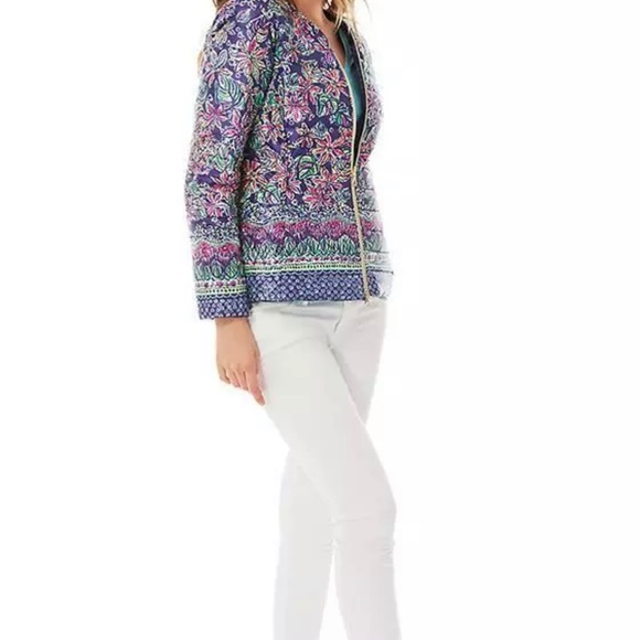 LILLY PULITZER Lilah Printed Reversible Jacket NWT - Picture 13 of 15